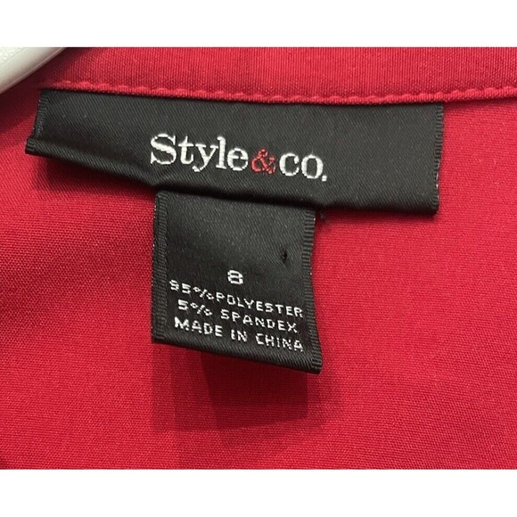Style & Co Blouse Women’s Size 8.   LTOP831 - Picture 5 of 5